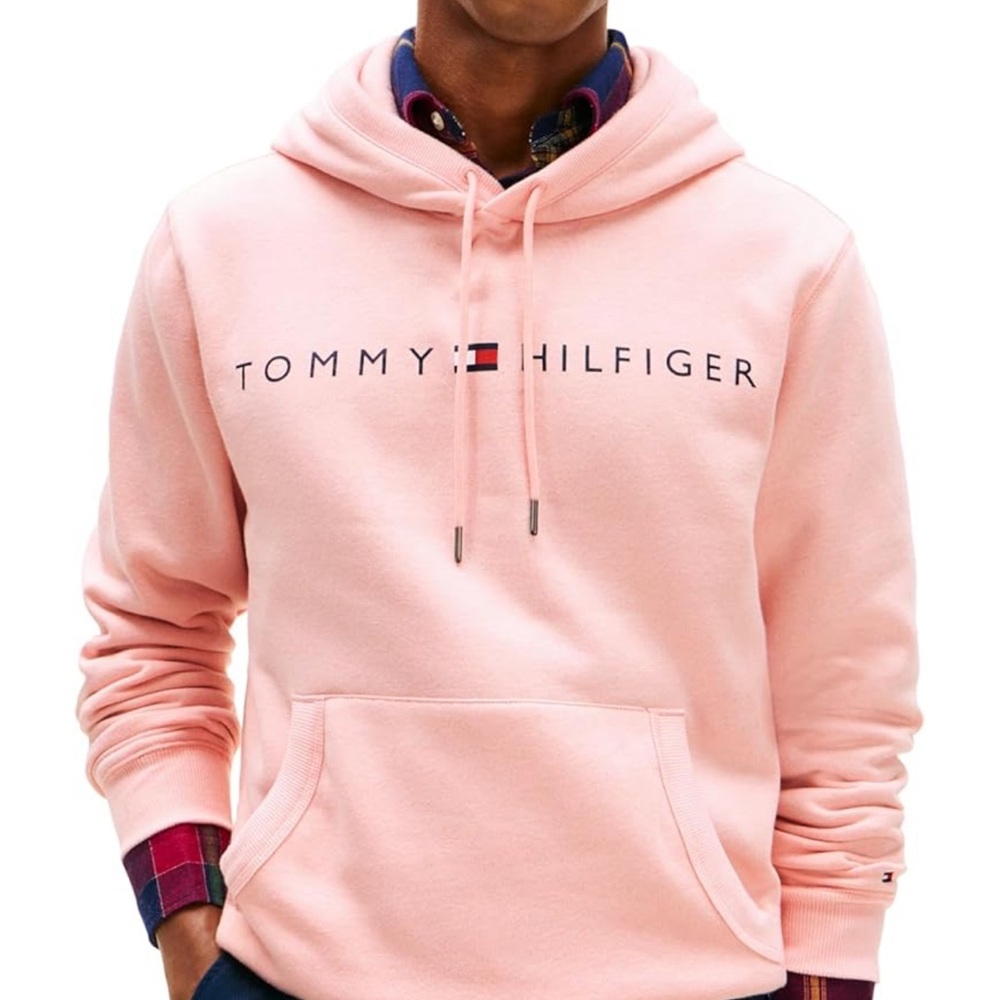 TOMMY HILFIGER Hoodie Mens | Size XL Fleece | Blossom pink NWT